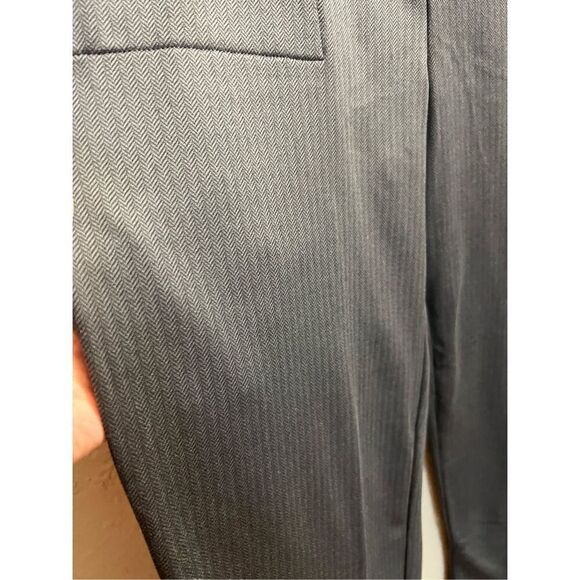 Mondetta Black & Grey Herringbone Straight Leg Pants Woman’s XL NEW - Picture 4 of 14